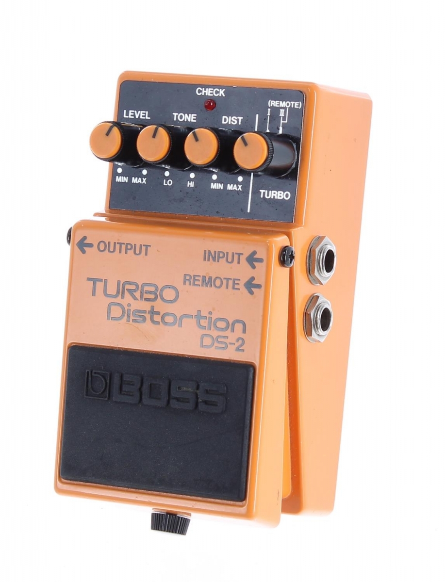 1988 Boss DS-2 Turbo Distortion guitar pedal, made in Japan, ser
