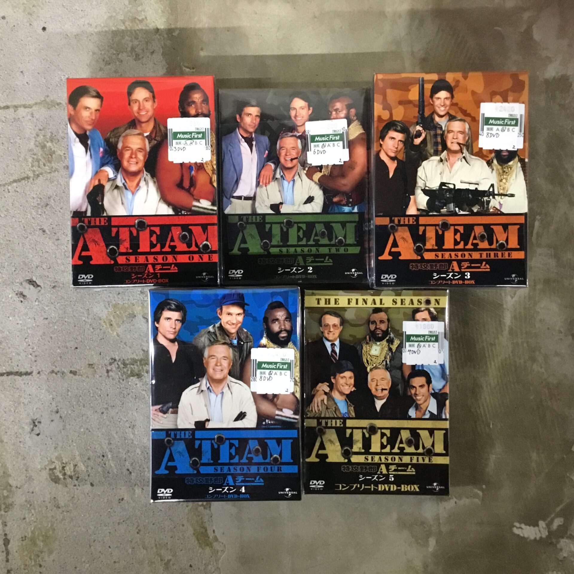 80年代の人気ドラマシリーズ「特攻野郎Aチーム」のDVDボックスが入荷