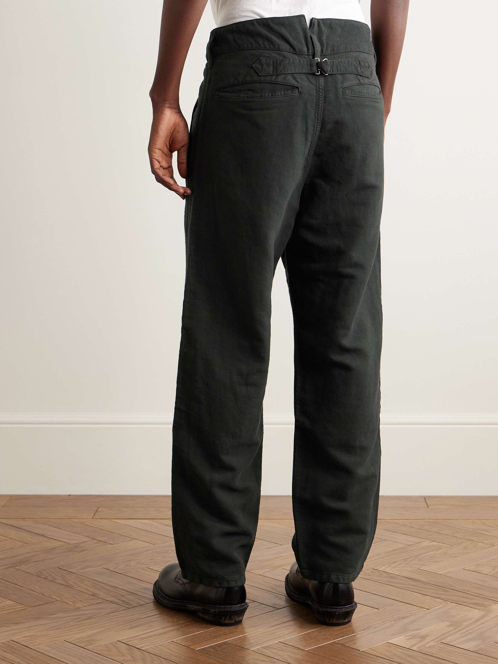 VISVIM Pastoral Straight-Leg Wool, Linen and Cotton-Blend Moleskin