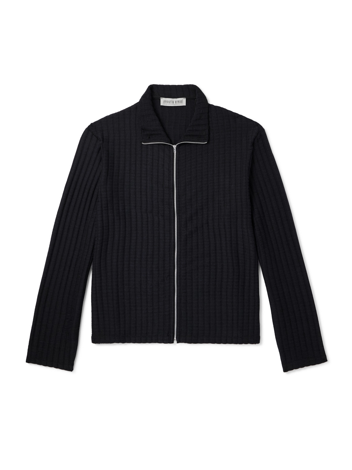 Our Legacy - Emporio Armani Dolcevita Ribbed-Knit Zip-Up Cardigan