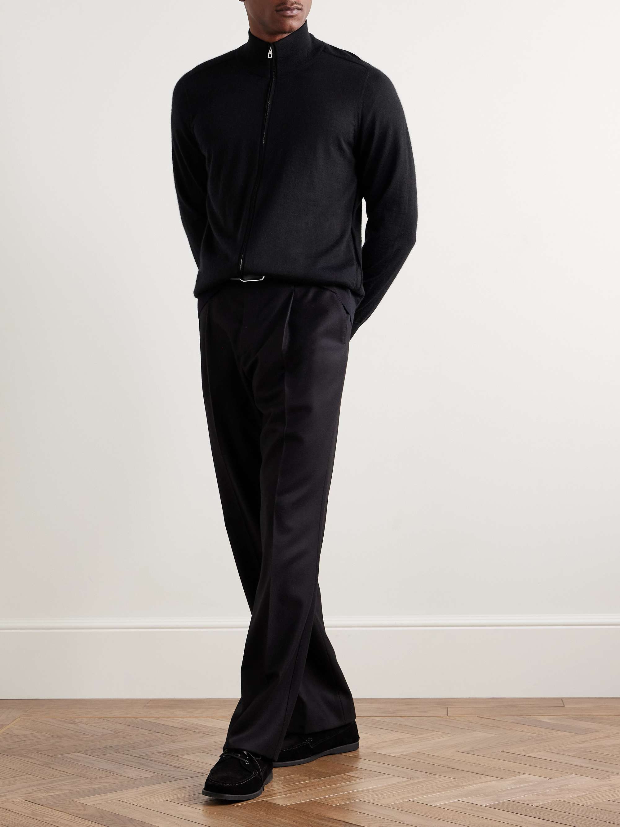 DUNHILL Slim-Fit Cashmere Zip-Up Cardigan for Men | MR PORTER