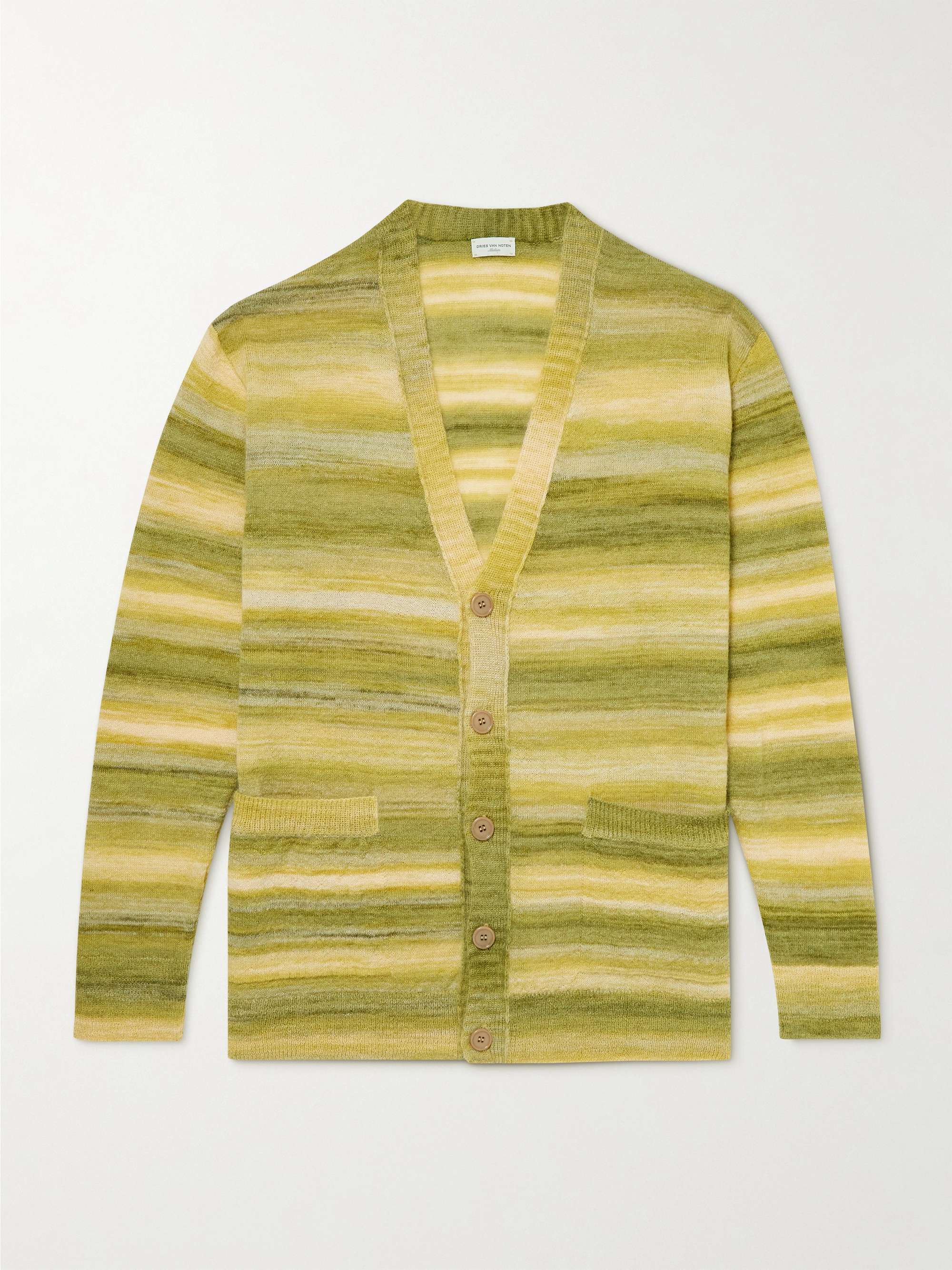 DRIES VAN NOTEN Space-Dyed Knitted Cardigan for Men | MR PORTER