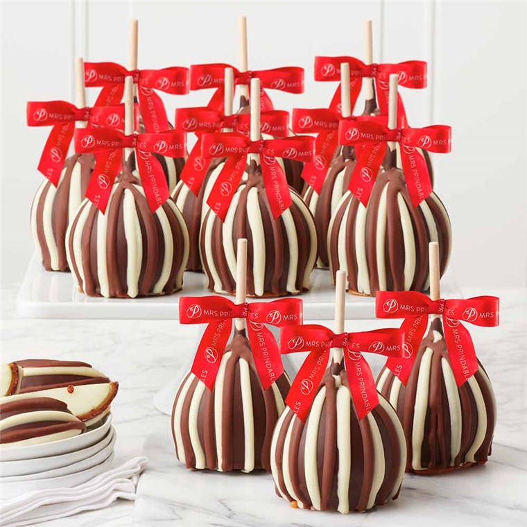 Valentine's Triple Chocolate Caramel Apple 12-Pack | Mrs Prindables