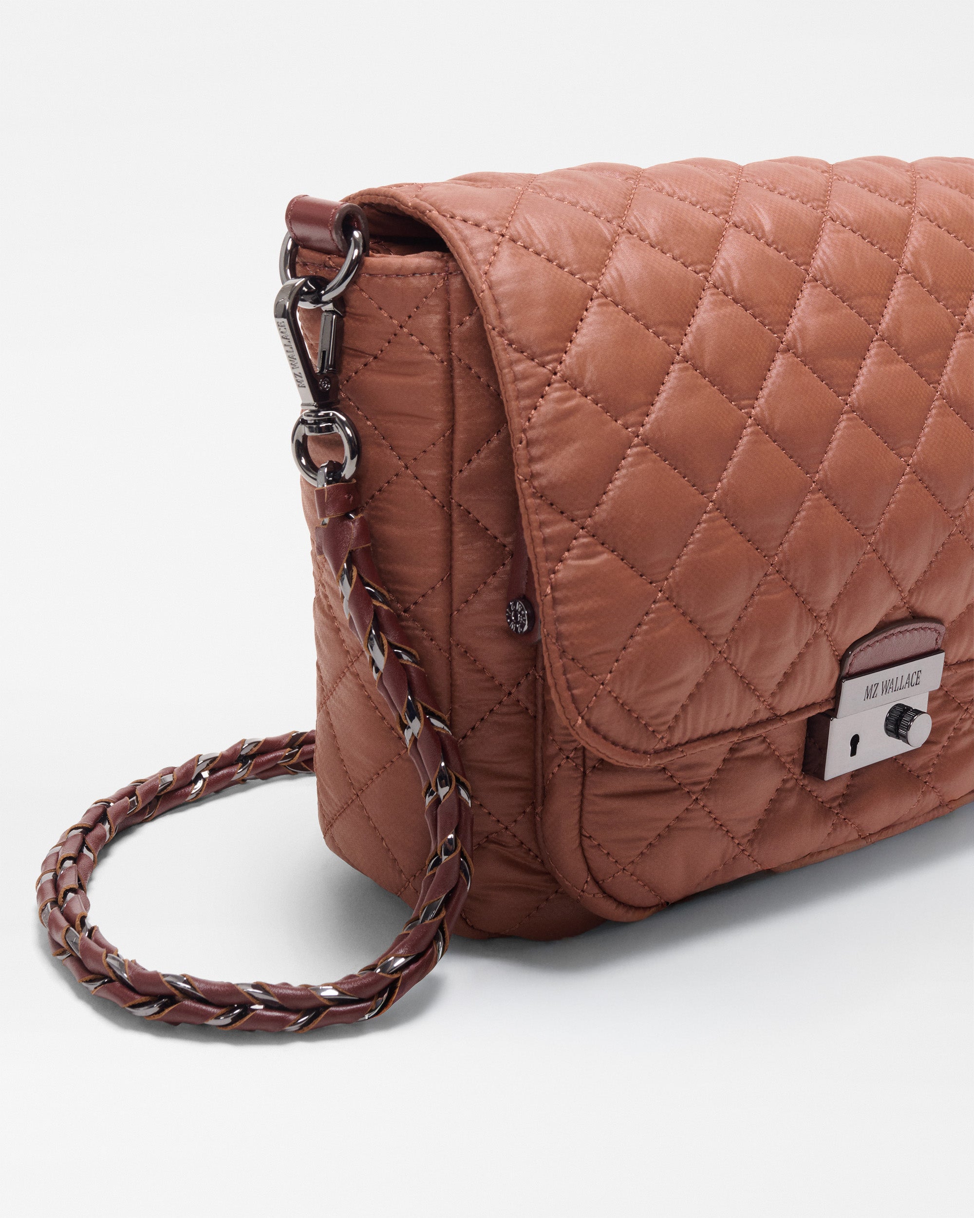 Terracotta Medium Crosby Lock Crossbody