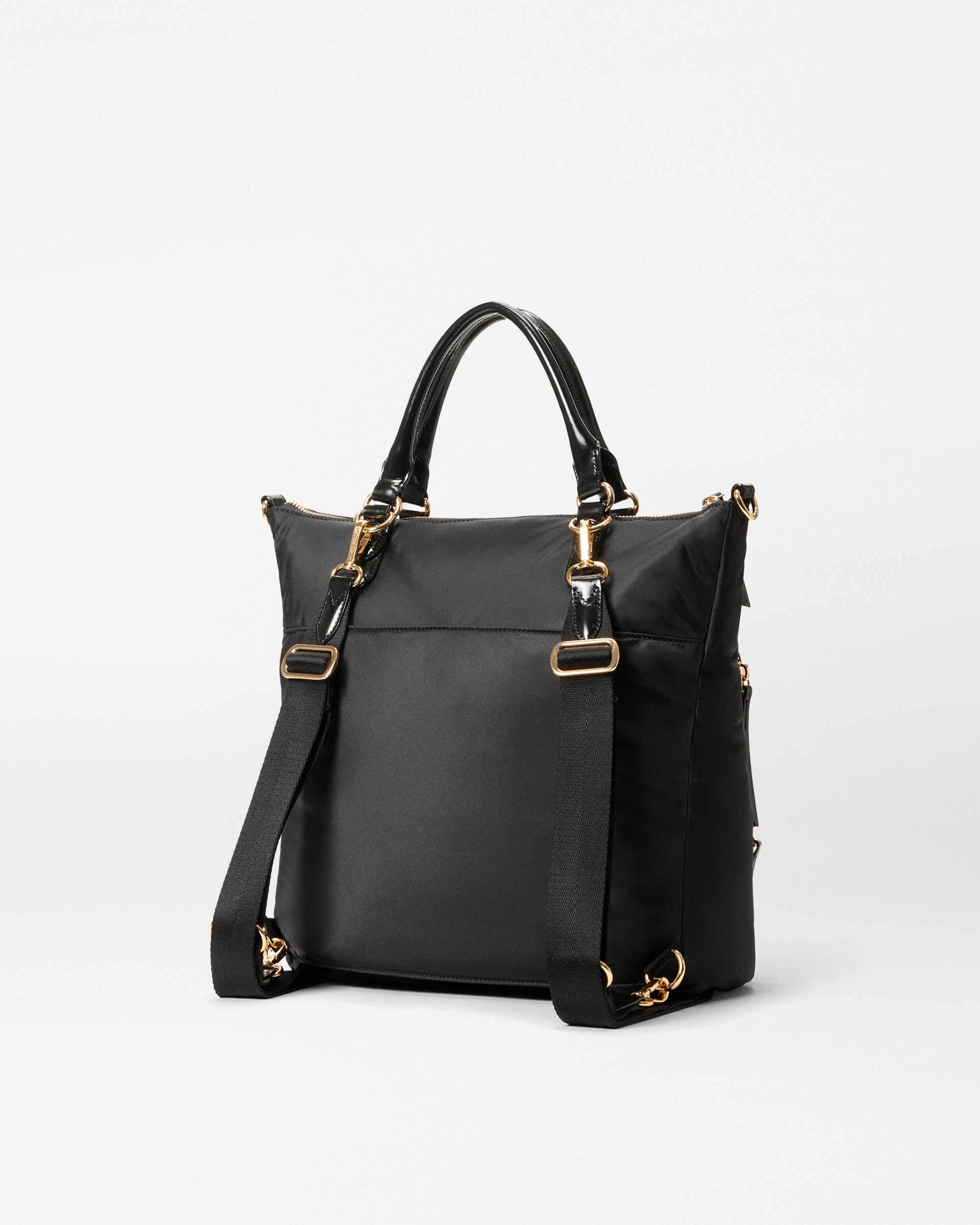 Black Multi Zipper Backpack | MZ Wallace