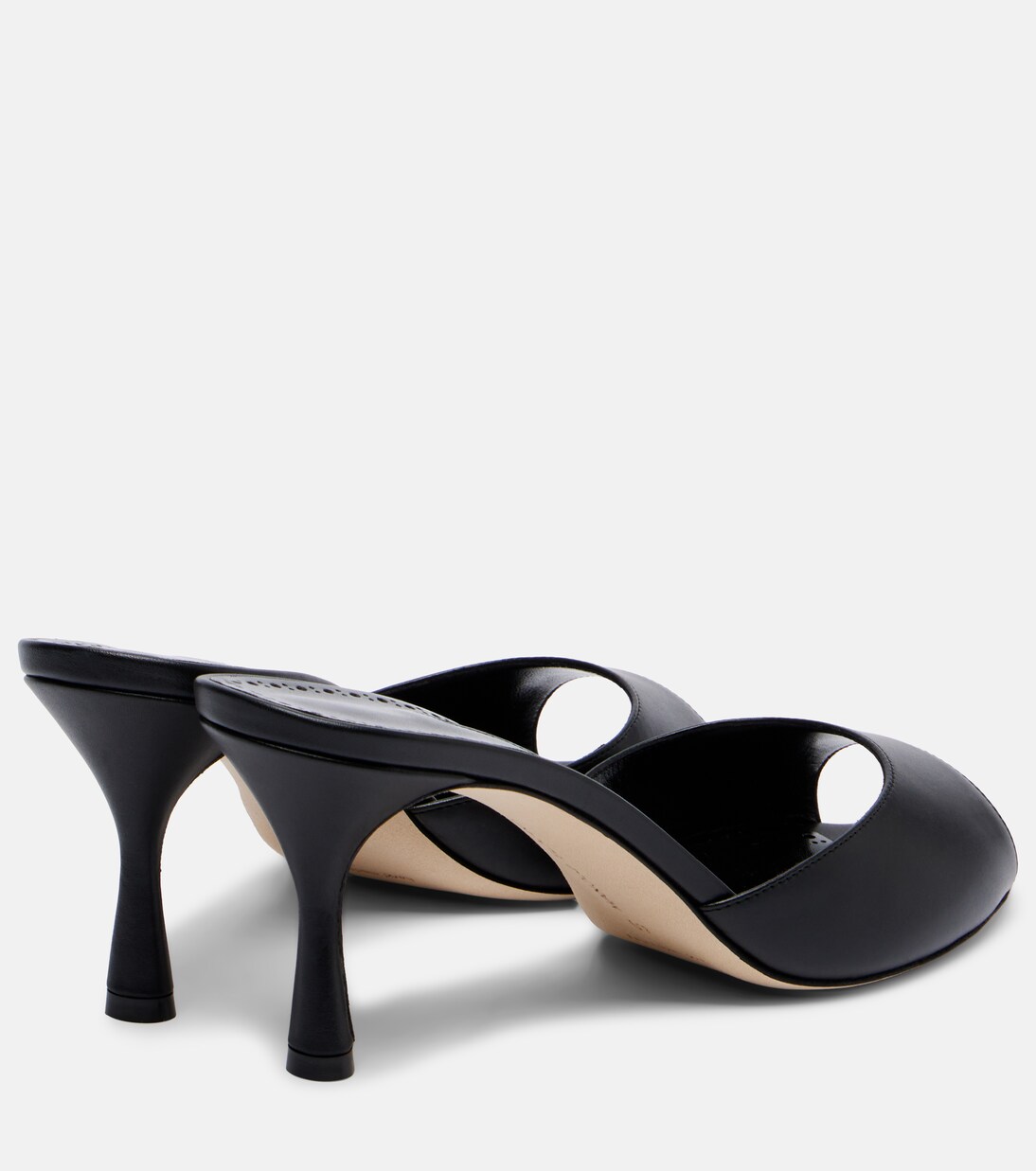 Jada 70 leather mules in black - Manolo Blahnik | Mytheresa