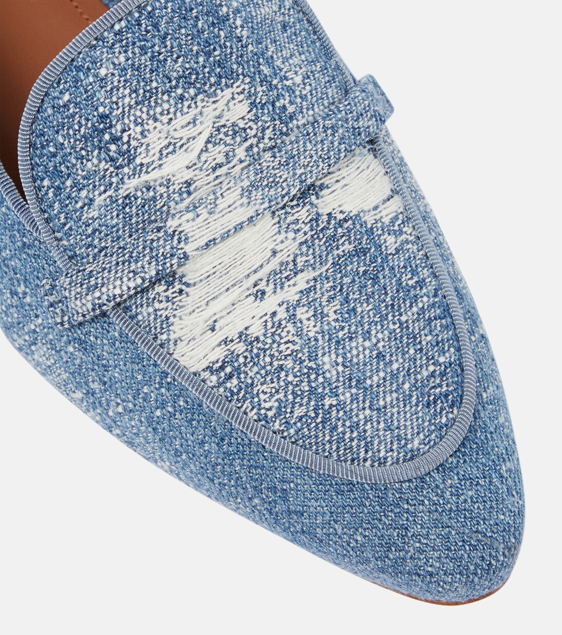 Bruni denim loafers in blue - Malone Souliers | Mytheresa