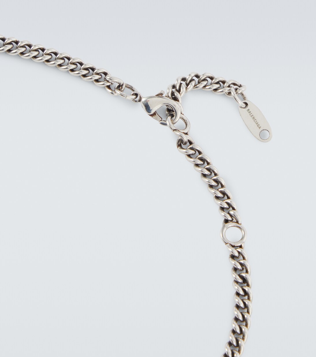 Logo necklace in silver - Balenciaga | Mytheresa