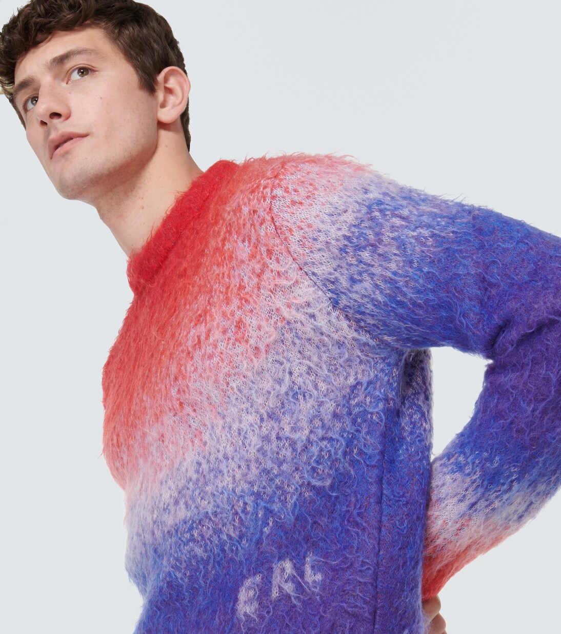 Gradient mohair-blend sweater in multicoloured - ERL | Mytheresa
