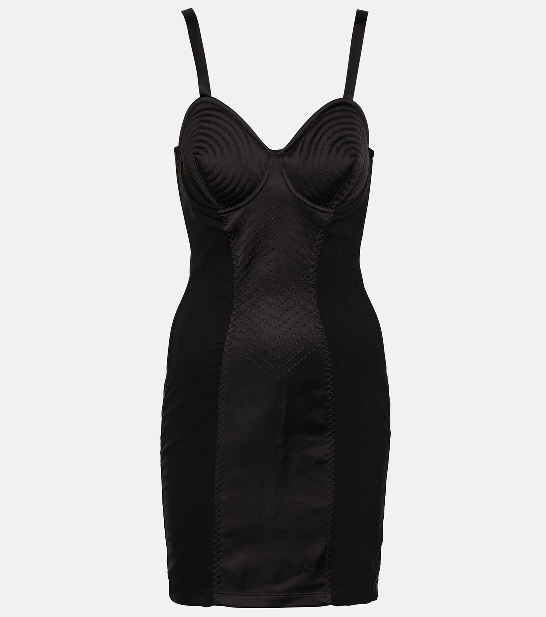 Conical corset minidress in black - Jean Paul Gaultier | Mytheresa