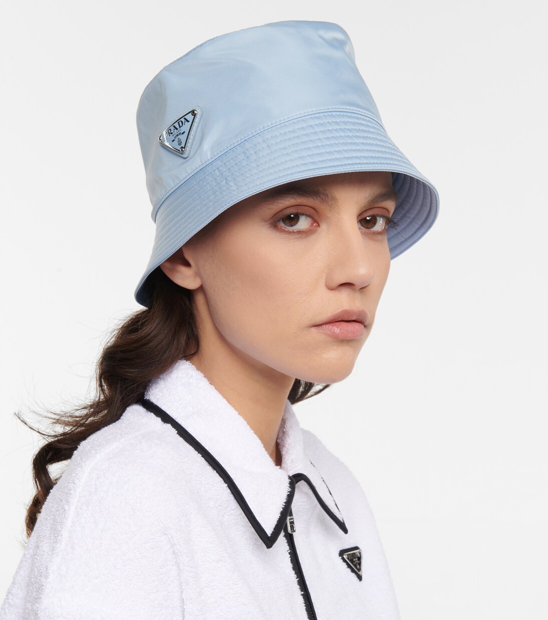 Re-Nylon bucket hat in blue - Prada | Mytheresa
