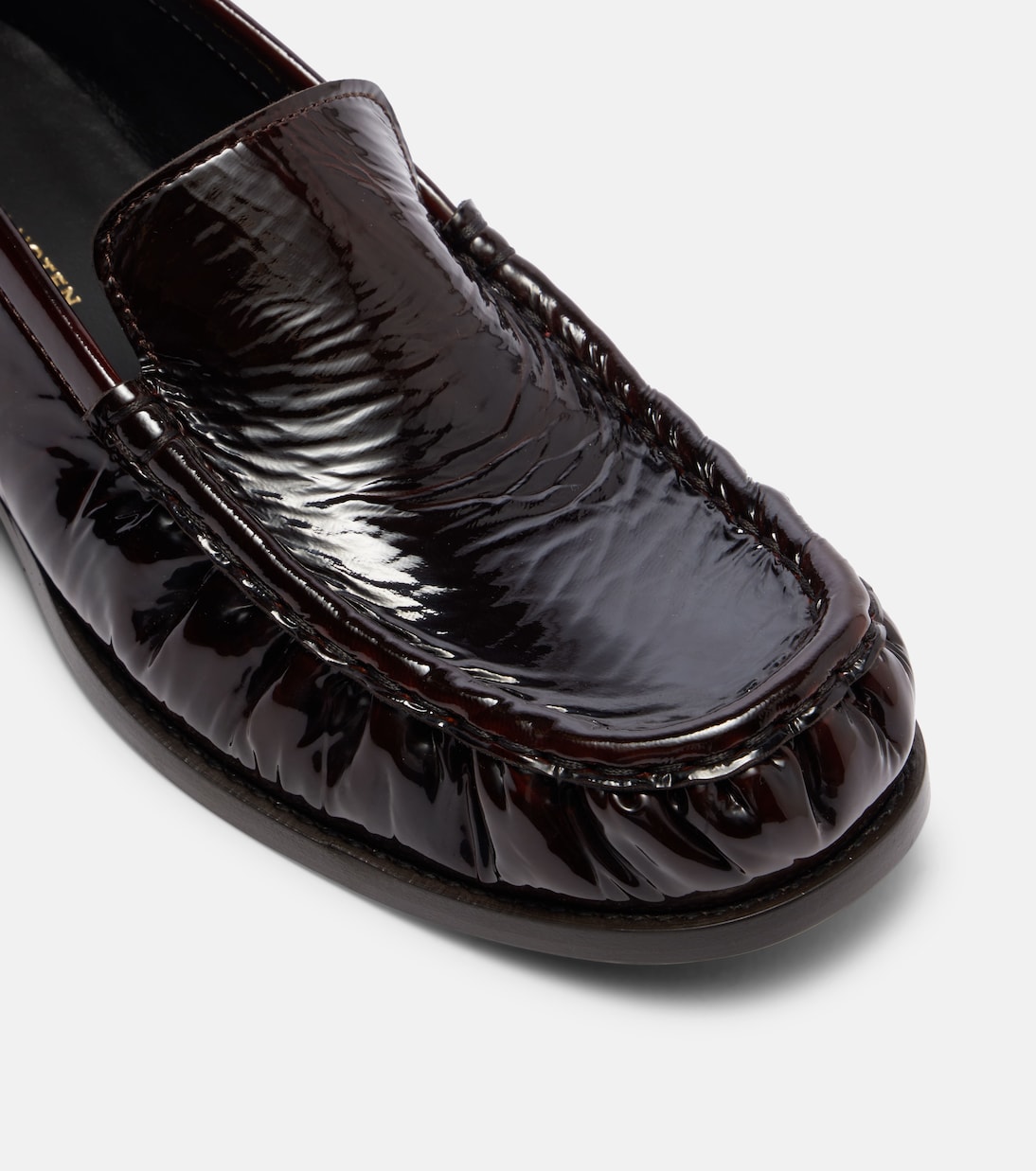 Patent leather loafers in brown - Dries Van Noten | Mytheresa