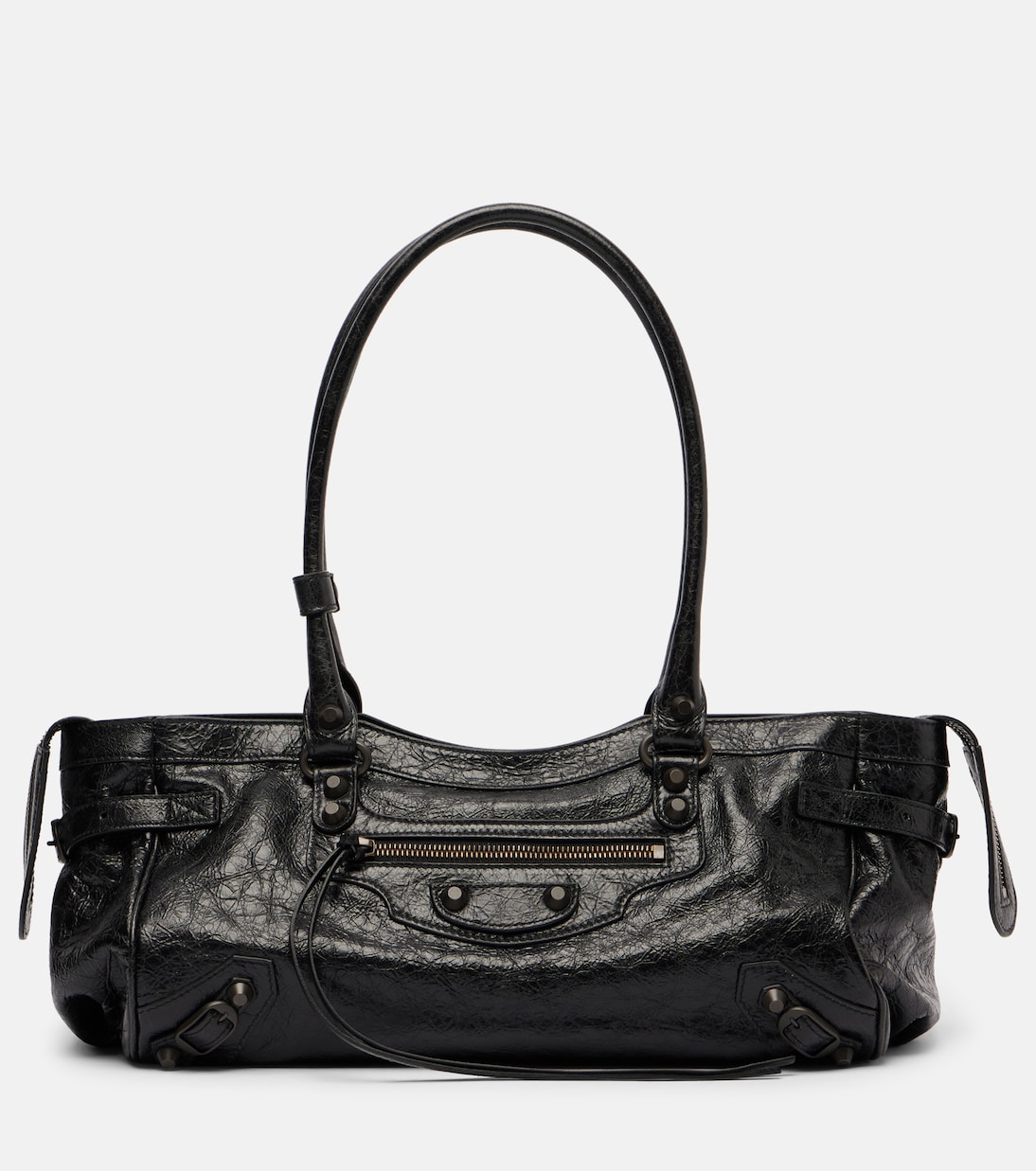 Le City East-West Medium shoulder bag in black - Balenciaga