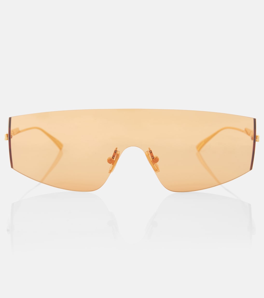 Futuristic shield sunglasses in orange - Bottega Veneta | Mytheresa