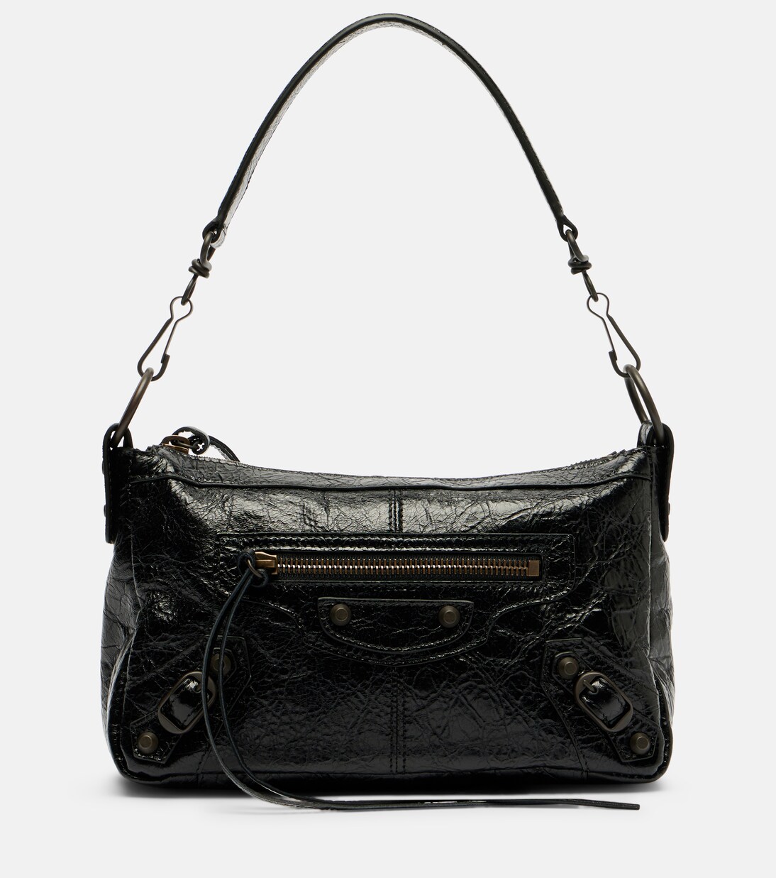 Le City Moto Small leather shoulder bag in black - Balenciaga