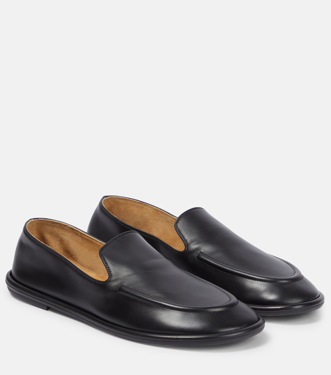 Canal leather loafers in black - The Row | Mytheresa