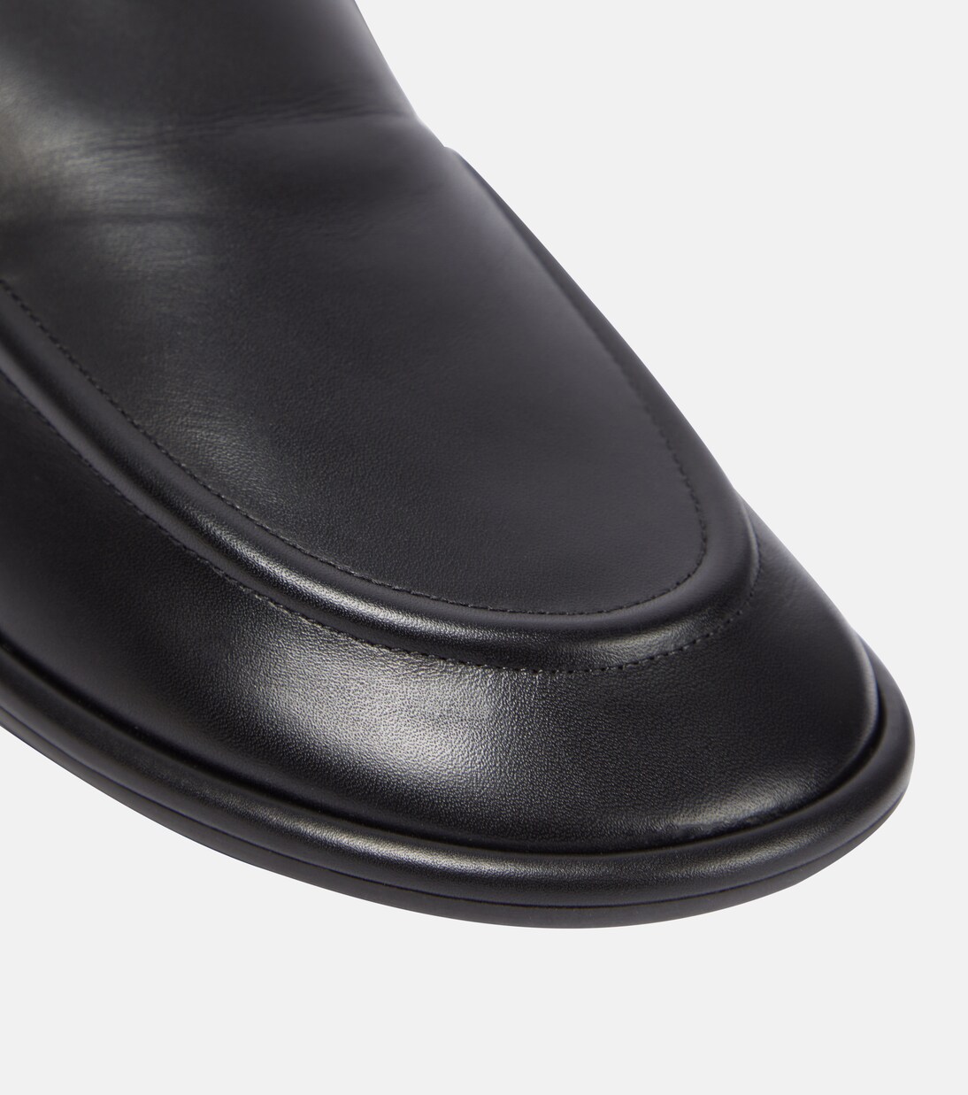 Canal leather loafers in black - The Row | Mytheresa