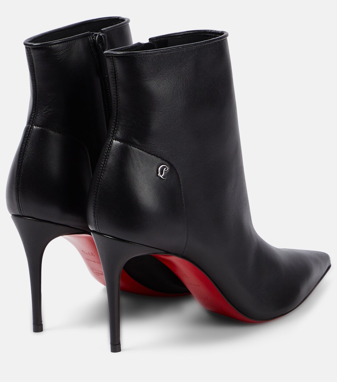 Sporty Kate leather ankle boots in black - Christian Louboutin