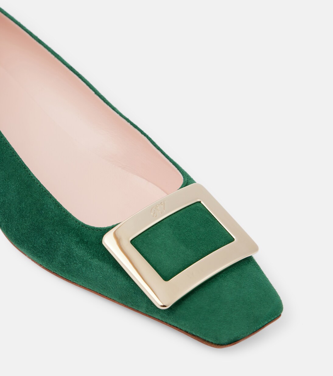 Belle Vivier 25 suede pumps in green - Roger Vivier | Mytheresa