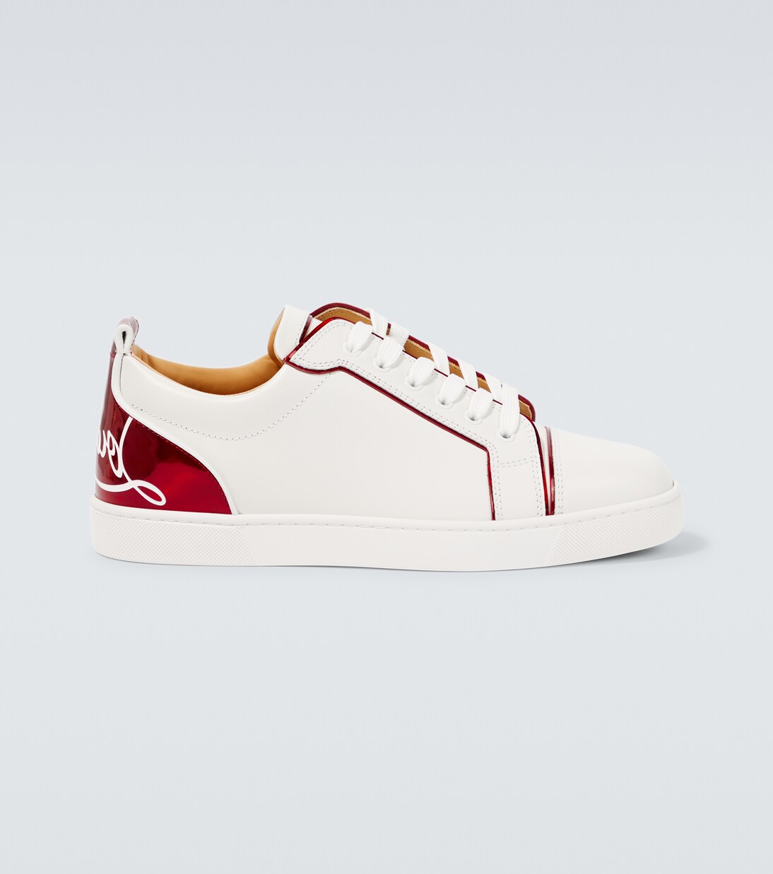 Fun Louis Junior leather sneakers in white - Christian Louboutin