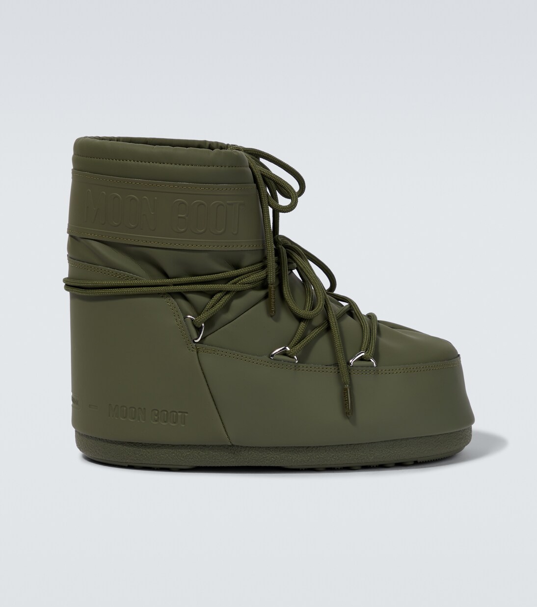 Icon Low rubber boots in green - Moon Boot | Mytheresa