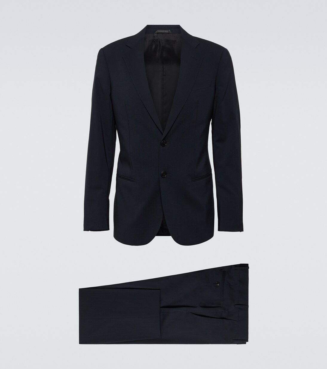 Wool suit in blue - Giorgio Armani | Mytheresa