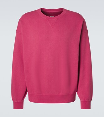 Wool-blend half-zip sweatshirt in red - Auralee | Mytheresa