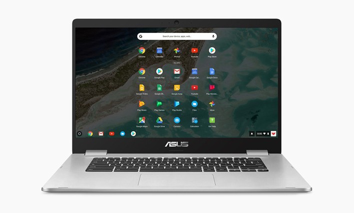 The 15.6-inch C523 is the largest Chromebook by Asus to date