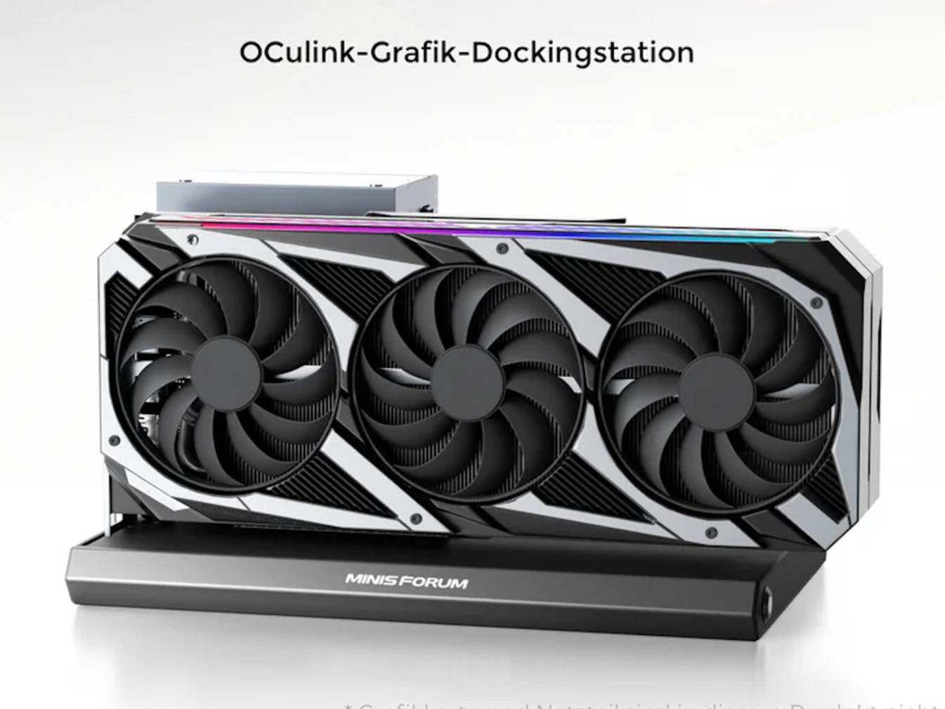 Minisforum DEG1: Docking station for eGPUs promises great extra