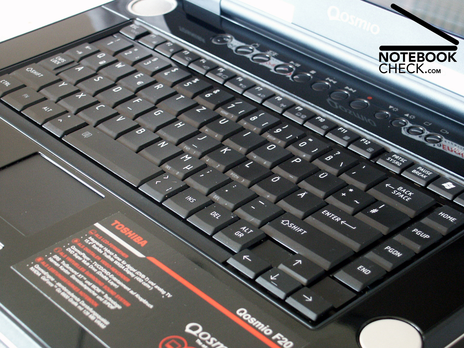 Review Toshiba Qosmio F20 - NotebookCheck.net Reviews