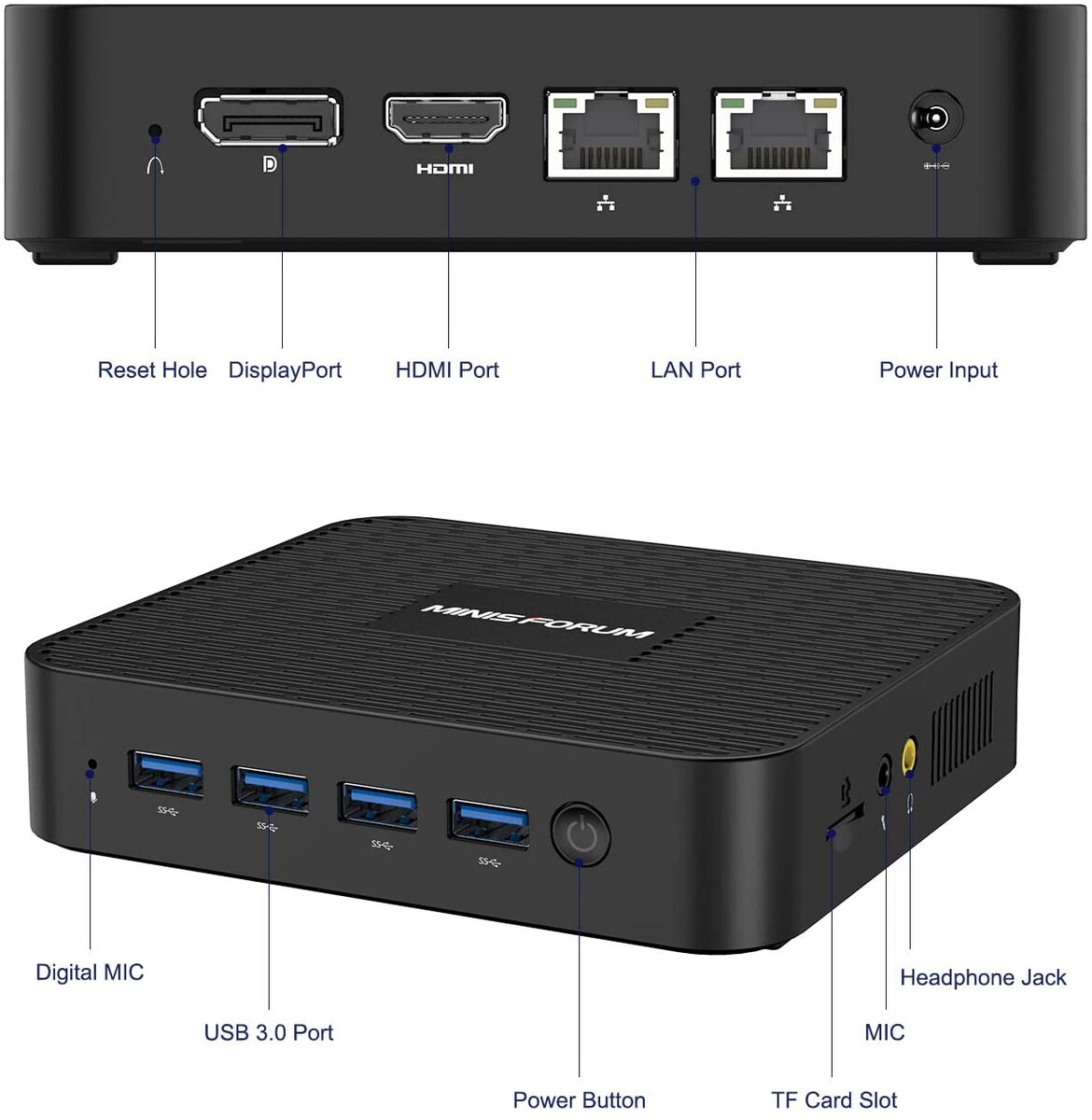 MINISFORUM GK41: Mini-PC with a quad-core Intel chipset and 8 GB