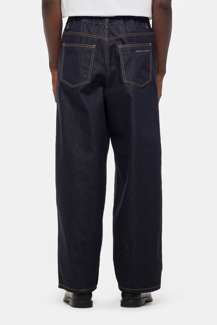 Raw Denim Balloon Jean in Indigo