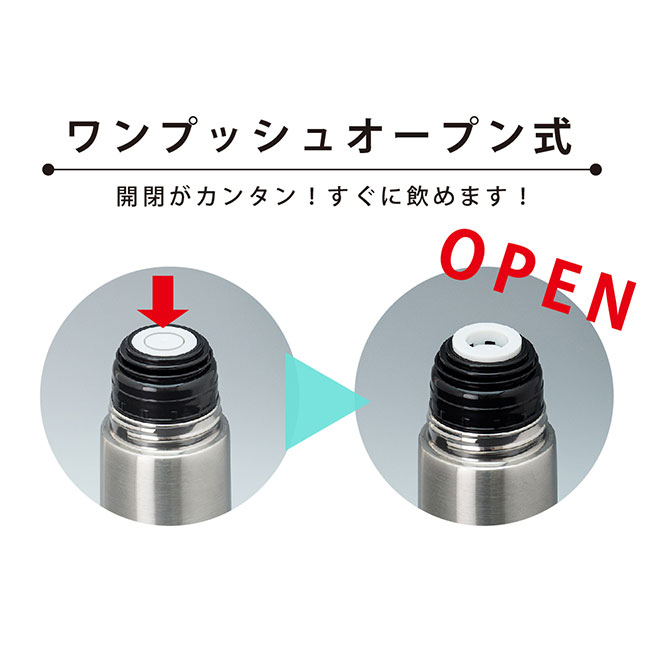 アトラス ステンレススリムボトル480ml（atAKS-5004）｜名入れプリント