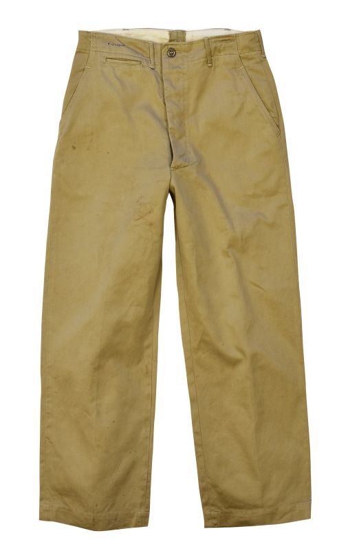 40's】【ビンテージ】U.S.ARMY 米軍実物【43カーキ】【チノパンツ