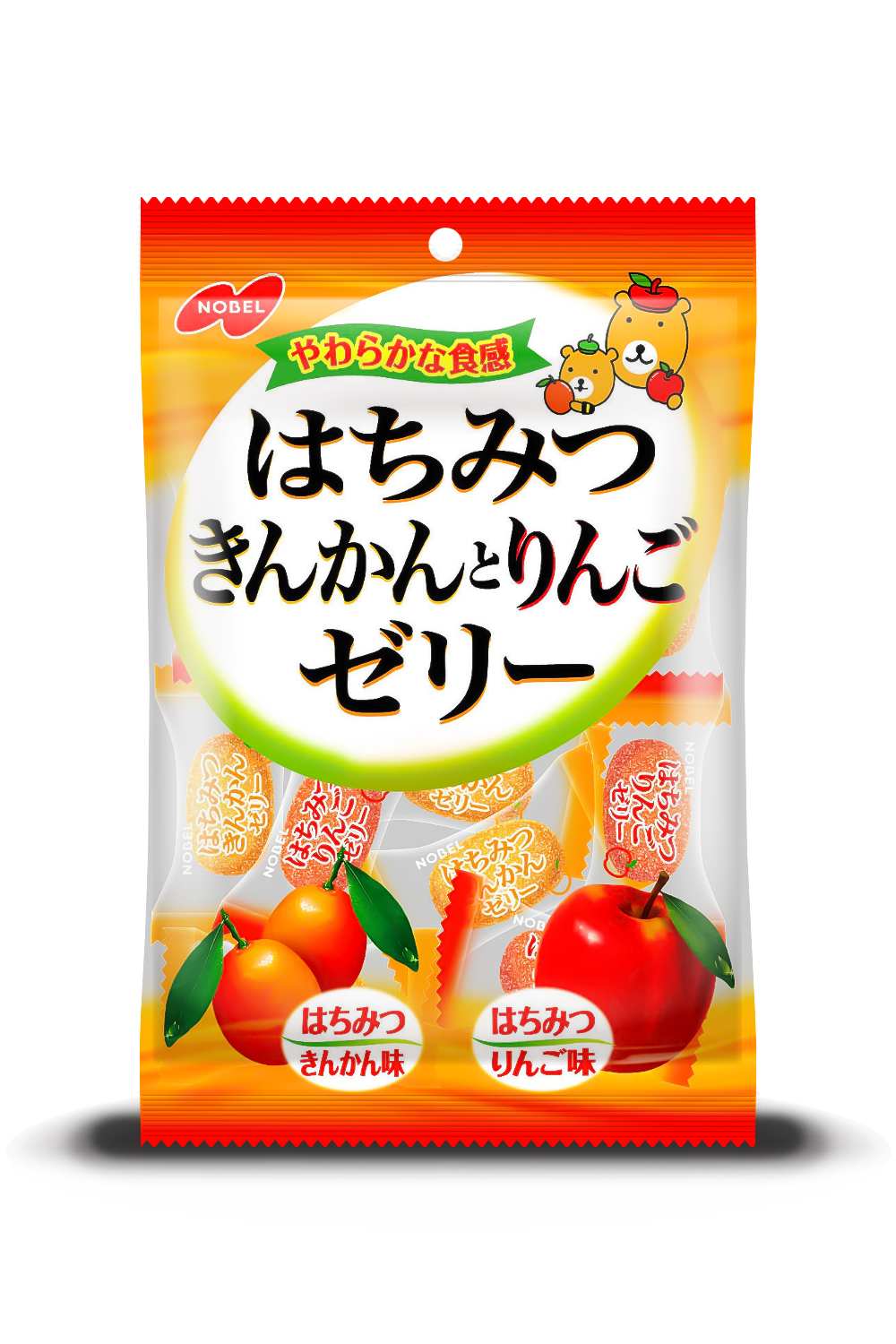 はちみつきんかんとりんごゼリー | ノーベル製菓株式会社