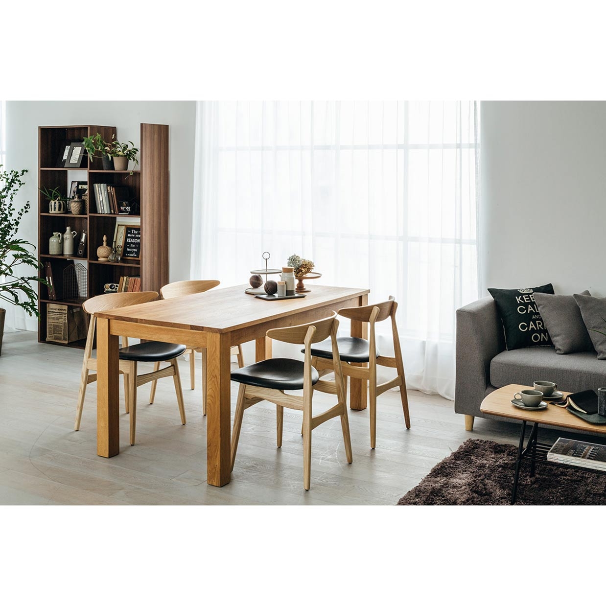 チェアRY54【送料無料】 ナチュラル/ブラック 通販|インテリア・家具の