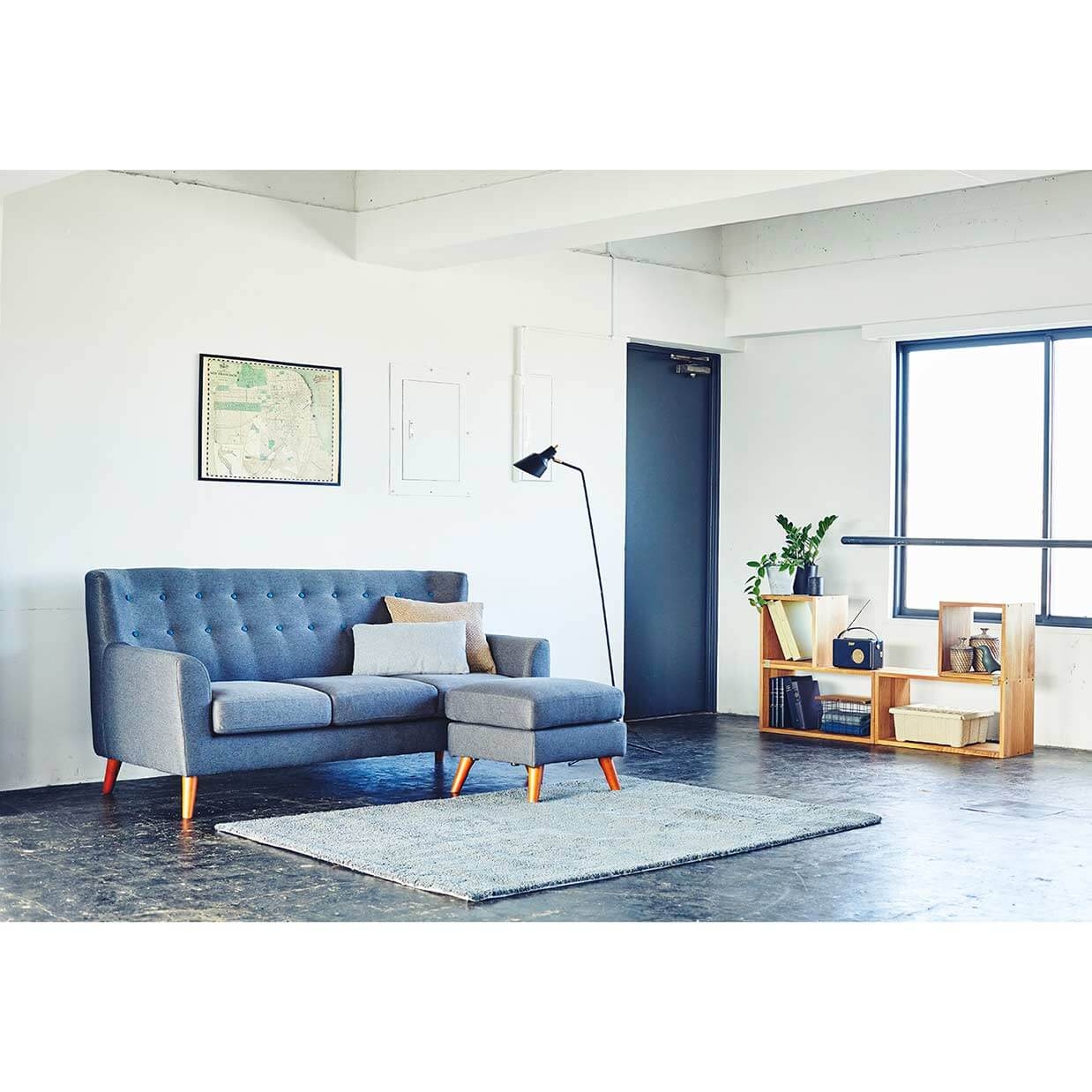 ソファHY7741 3人掛けセット（オットマン付き）【送料・開梱設置無料