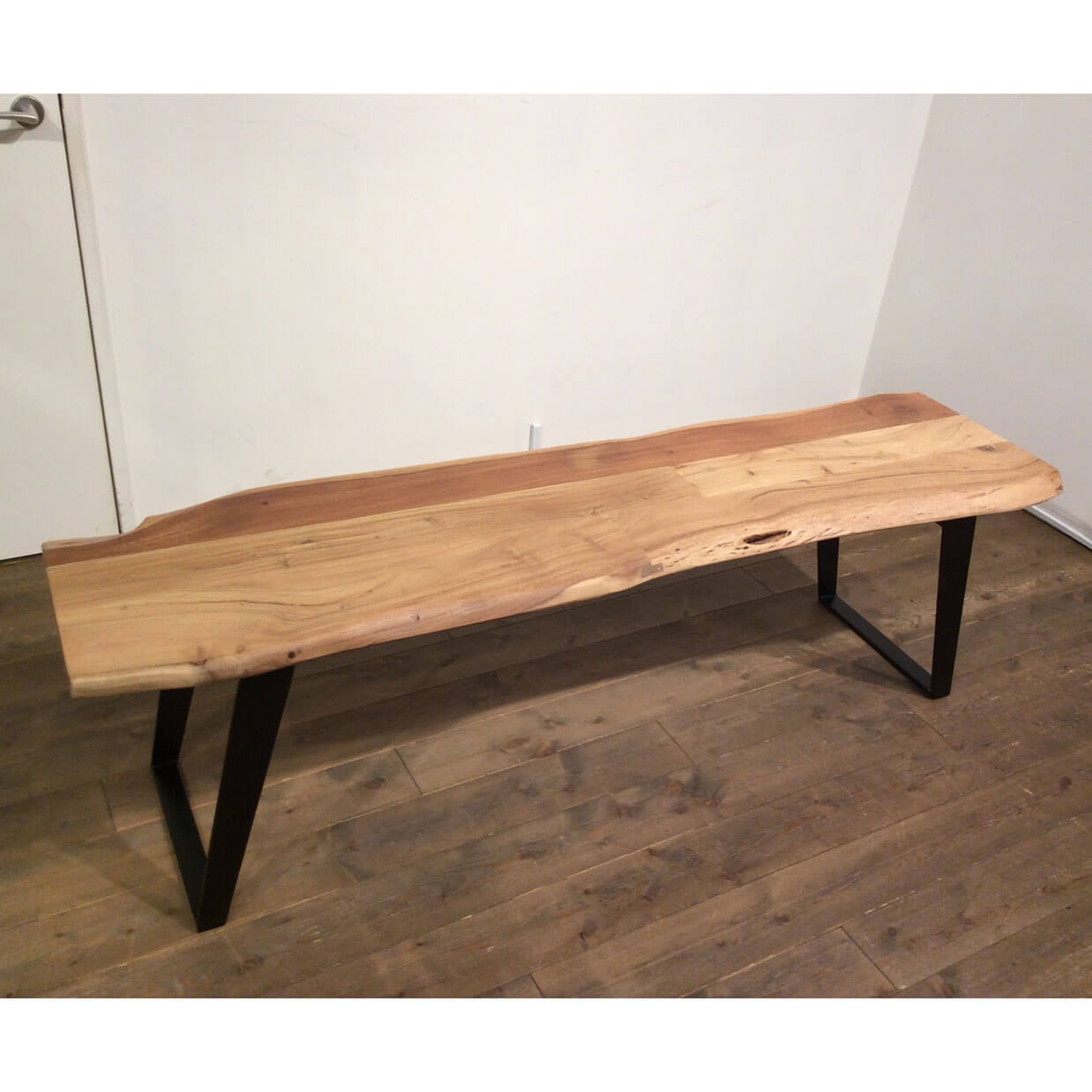 ベンチSBL-09【送料無料】 ナチュラル/ブラック 通販|インテリア・家具