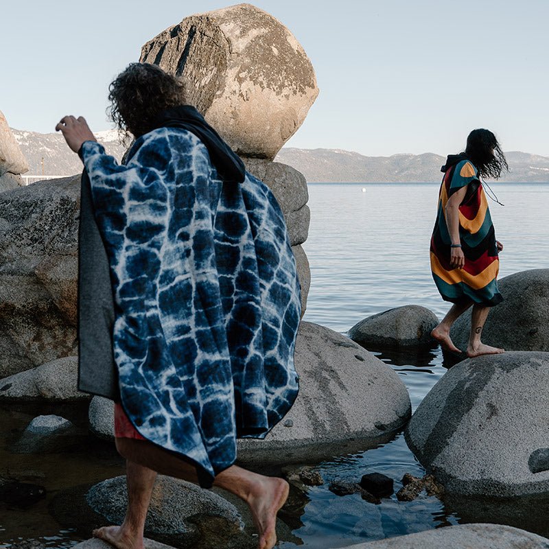 Aqua Blue Poncho Towel | 3-in-1 Hooded Poncho | Nomadix