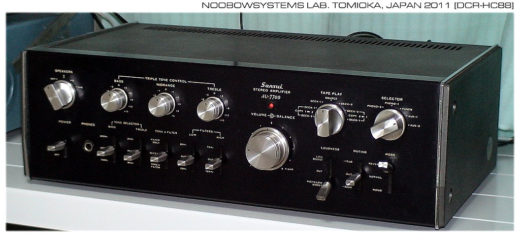 Sansui AU-7700 Stereo Amplifier : Back To Life Again