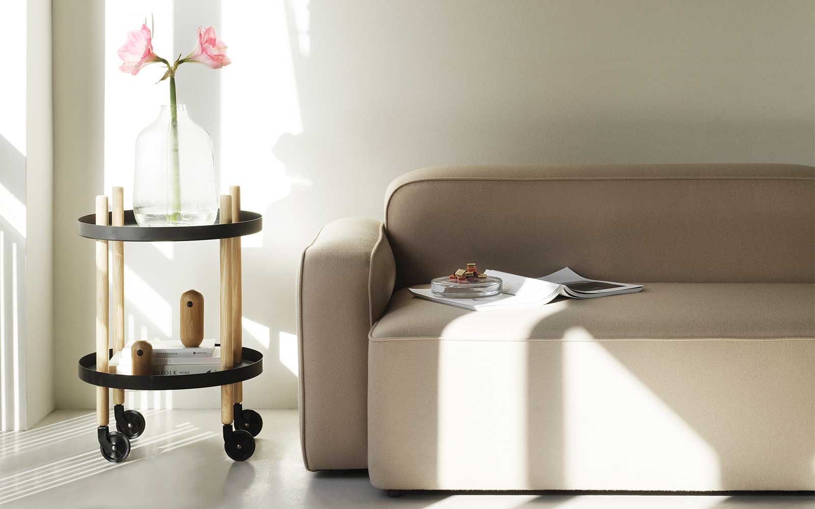 Block Table Ø45 cm White