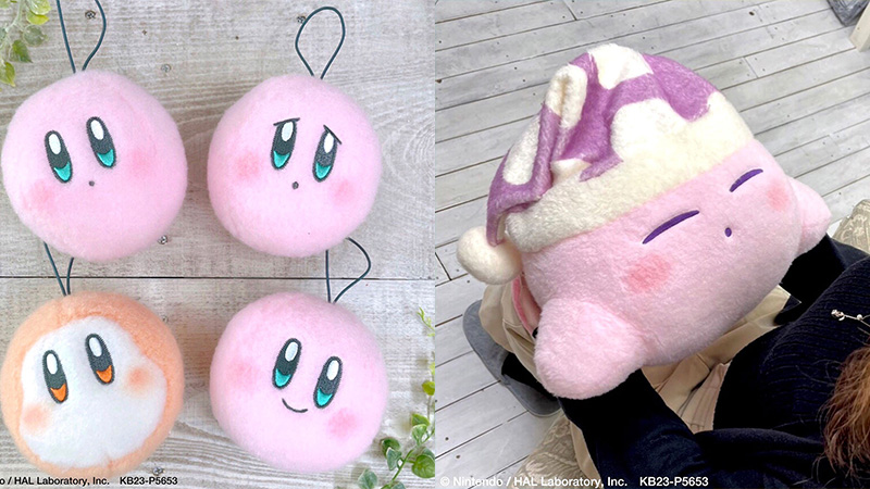 プライズ商品に羊毛フェルト風生地の「星のカービィ」のぬいぐるみや