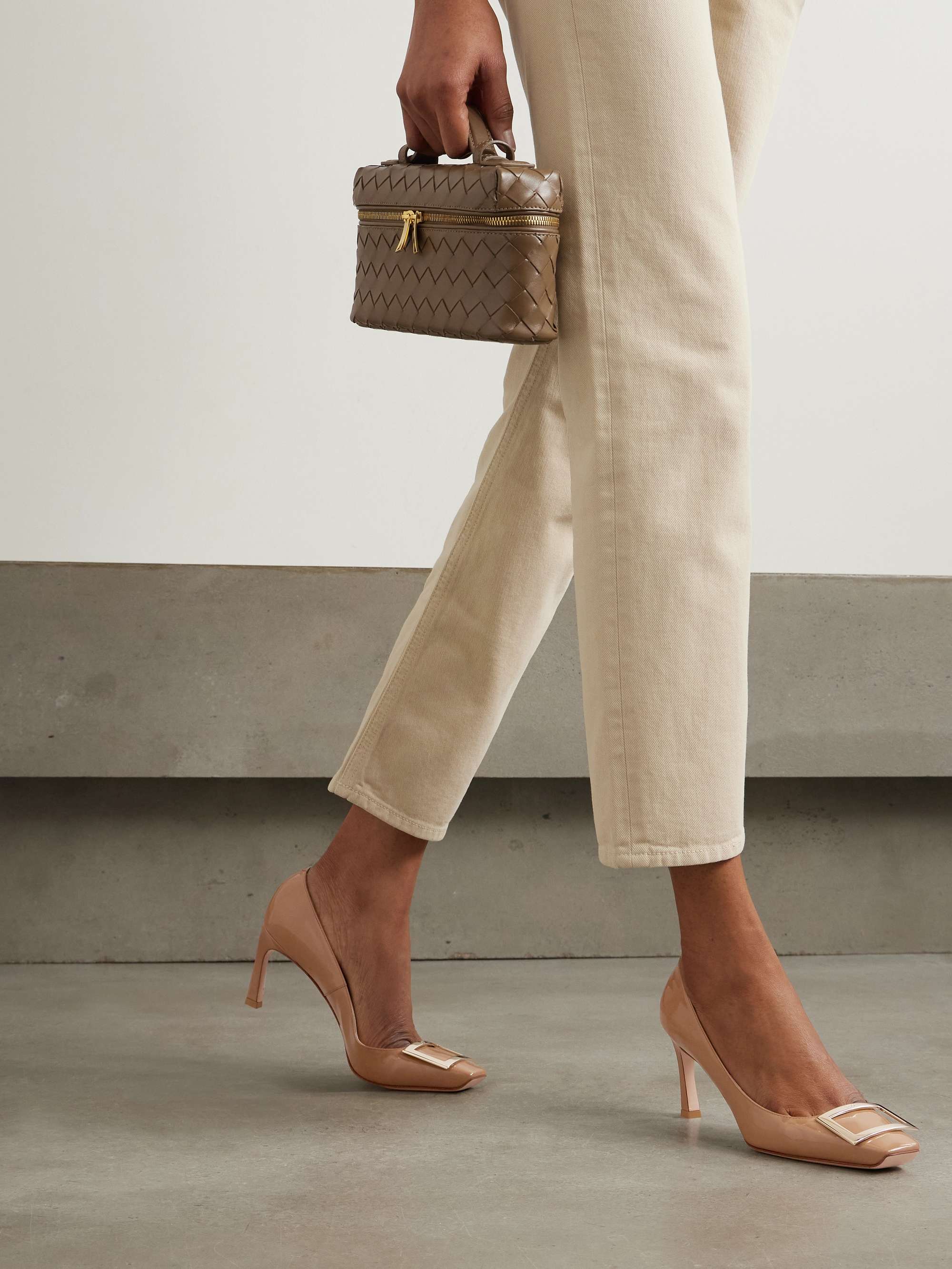 ROGER VIVIER Belle Vivier Trompette 70 embellished patent-leather