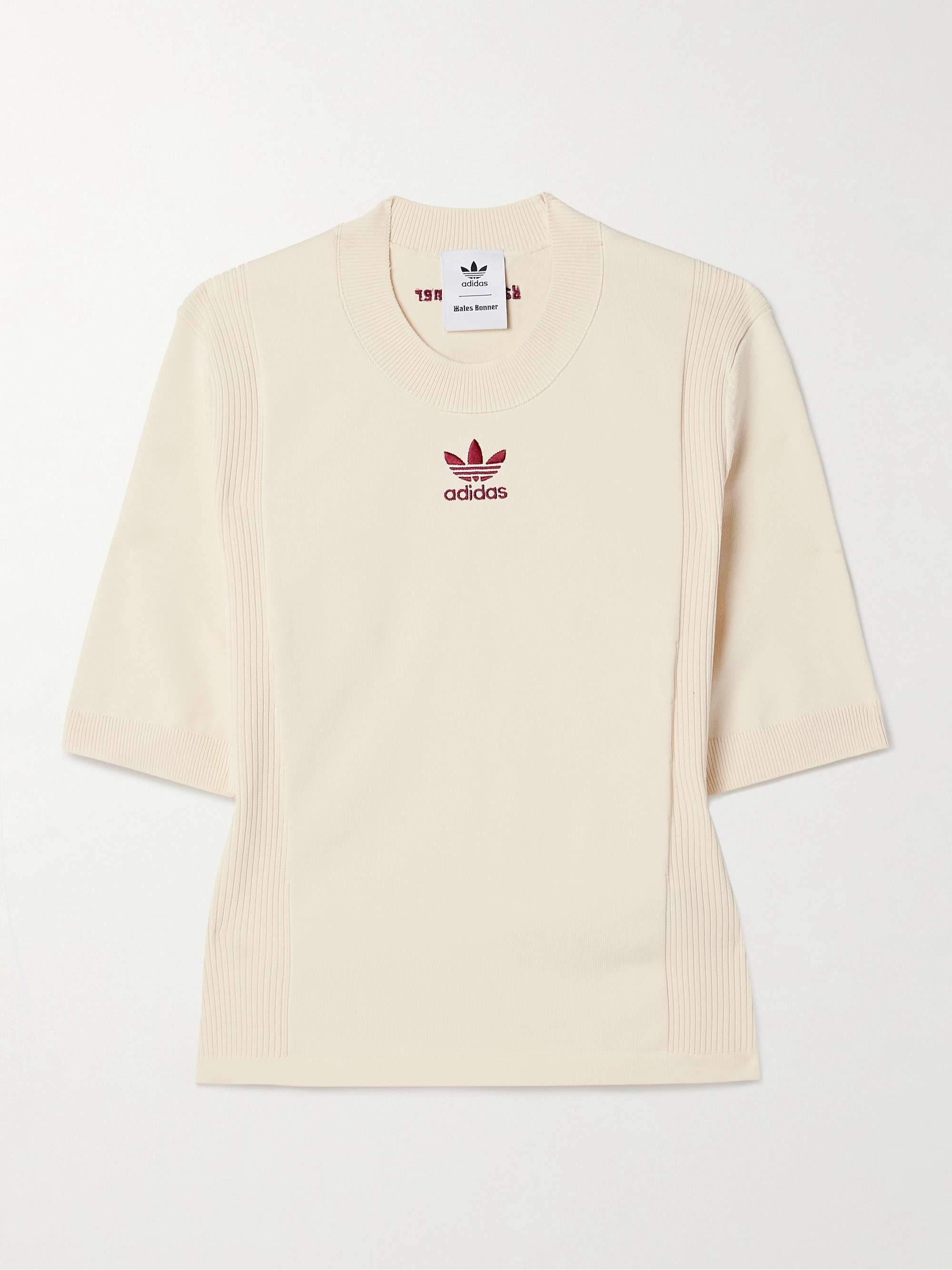 ADIDAS ORIGINALS + Wales Bonner embroidered knitted sweater | NET