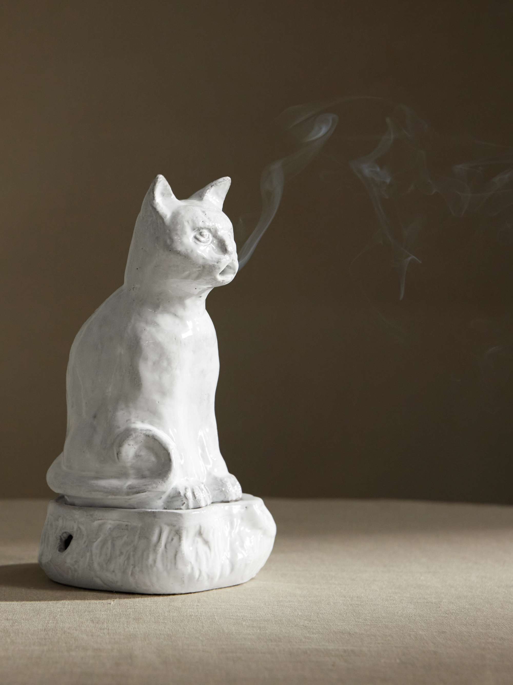 ASTIER DE VILLATTE + Setsuko Cat ceramic incense burner | NET-A-PORTER