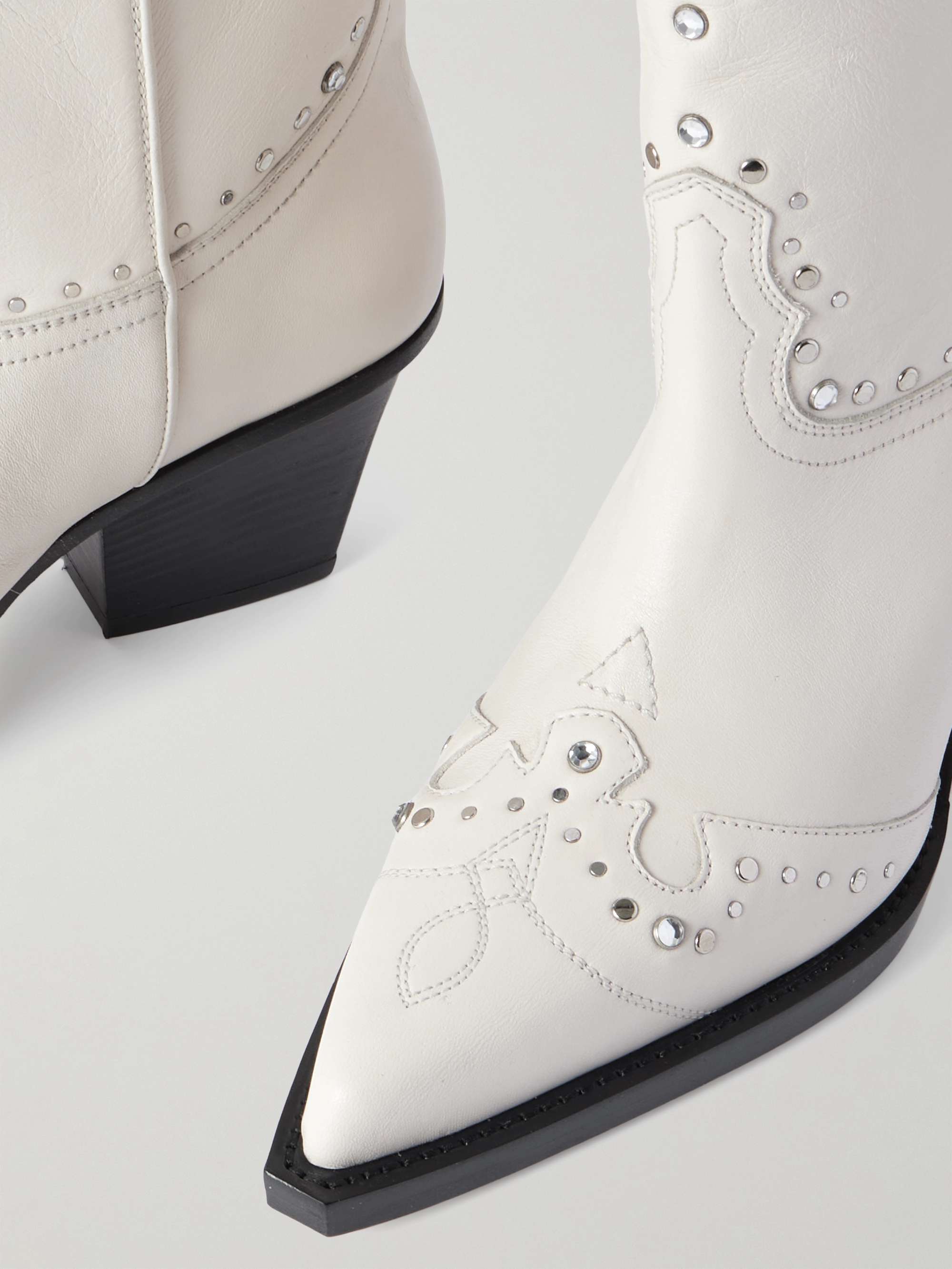 PARIS TEXAS Janice embellished leather cowboy boots | NET-A-PORTER