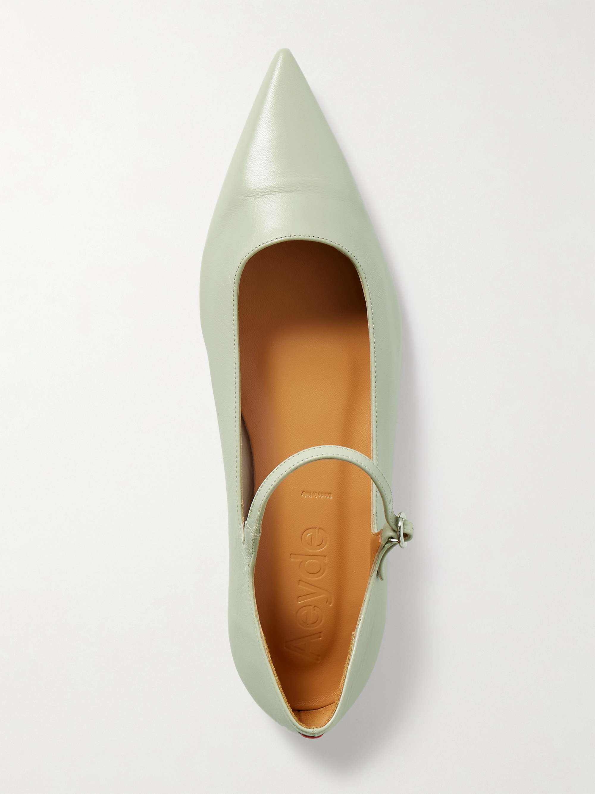 AEYDE Cleo leather Mary Jane ballet flats | NET-A-PORTER