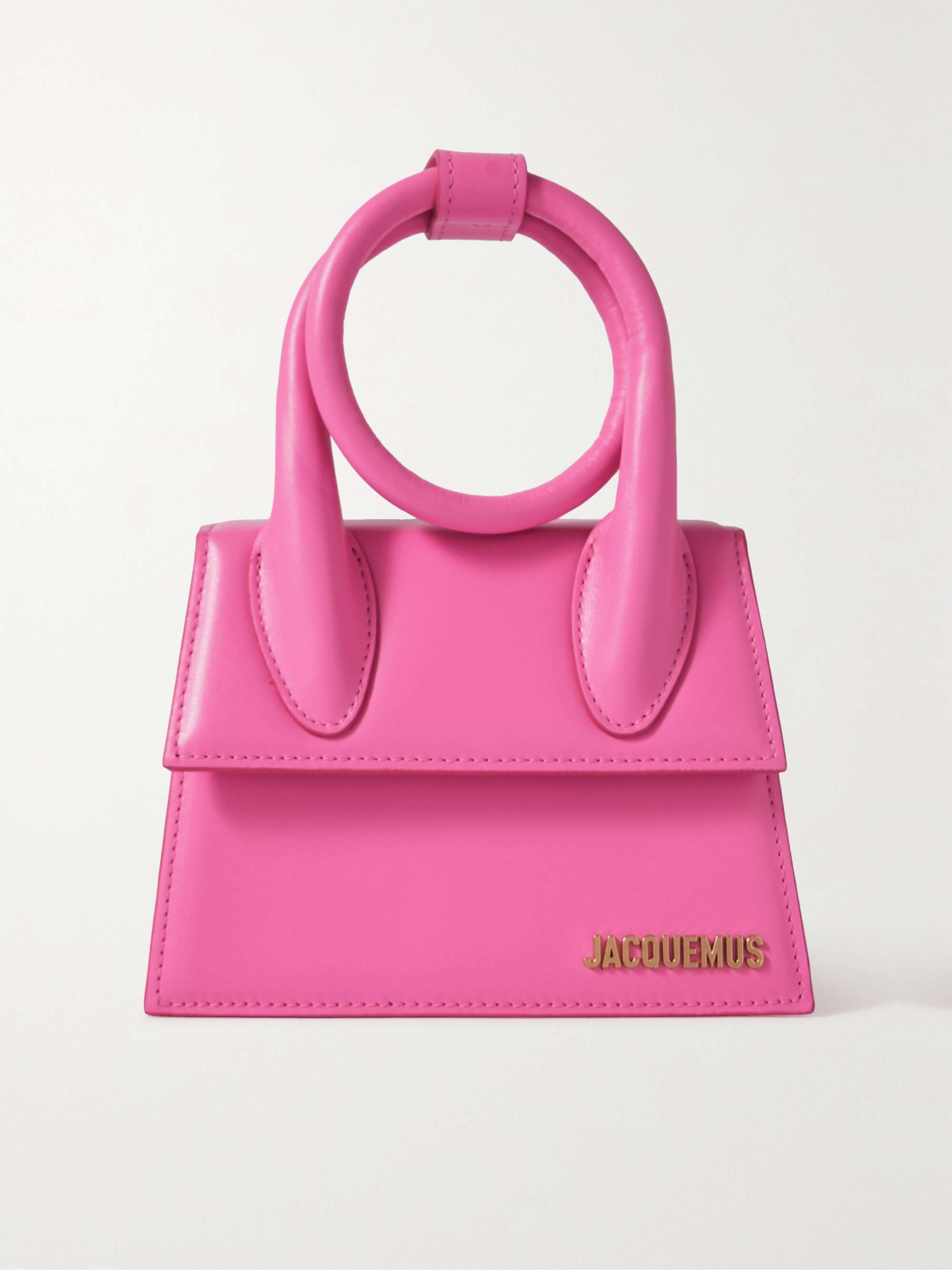 JACQUEMUS The Chiquito Noeud leather shoulder bag | NET-A-PORTER