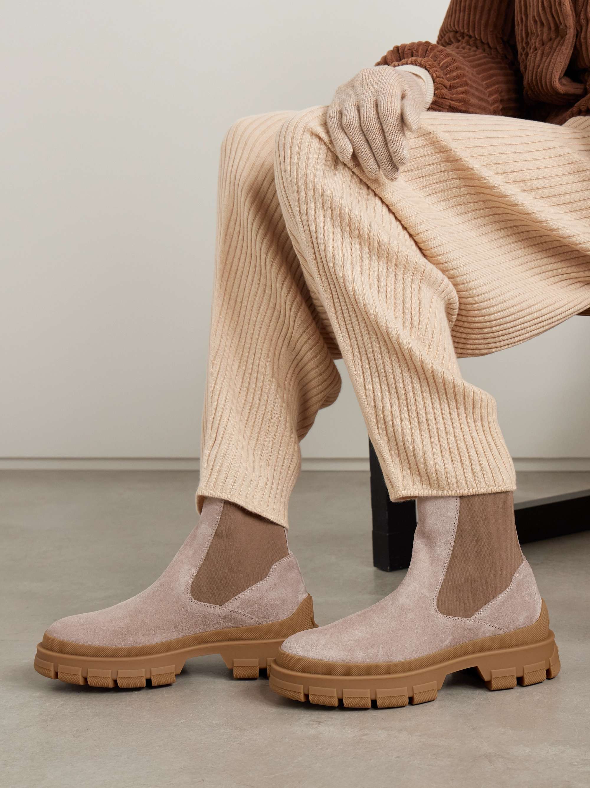 MONCLER Hevea suede Chelsea boots | NET-A-PORTER