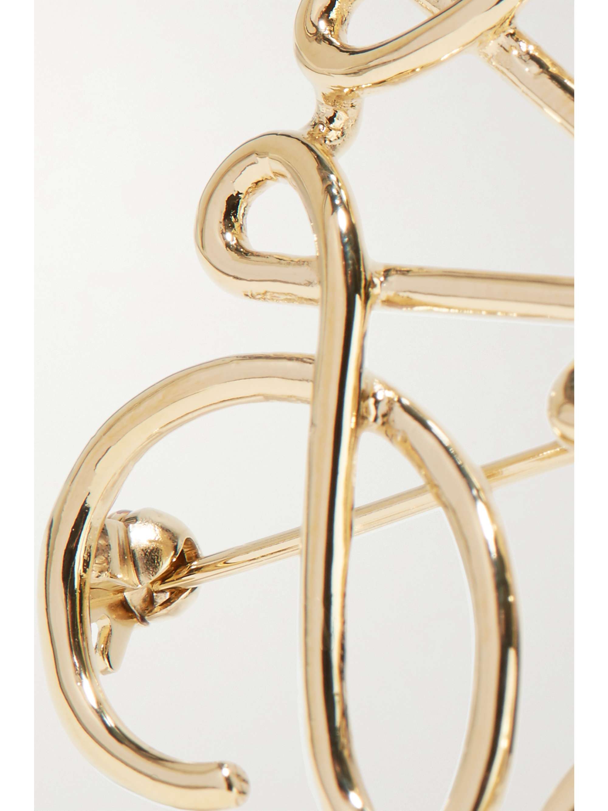 LOEWE Gold-tone brooch | NET-A-PORTER